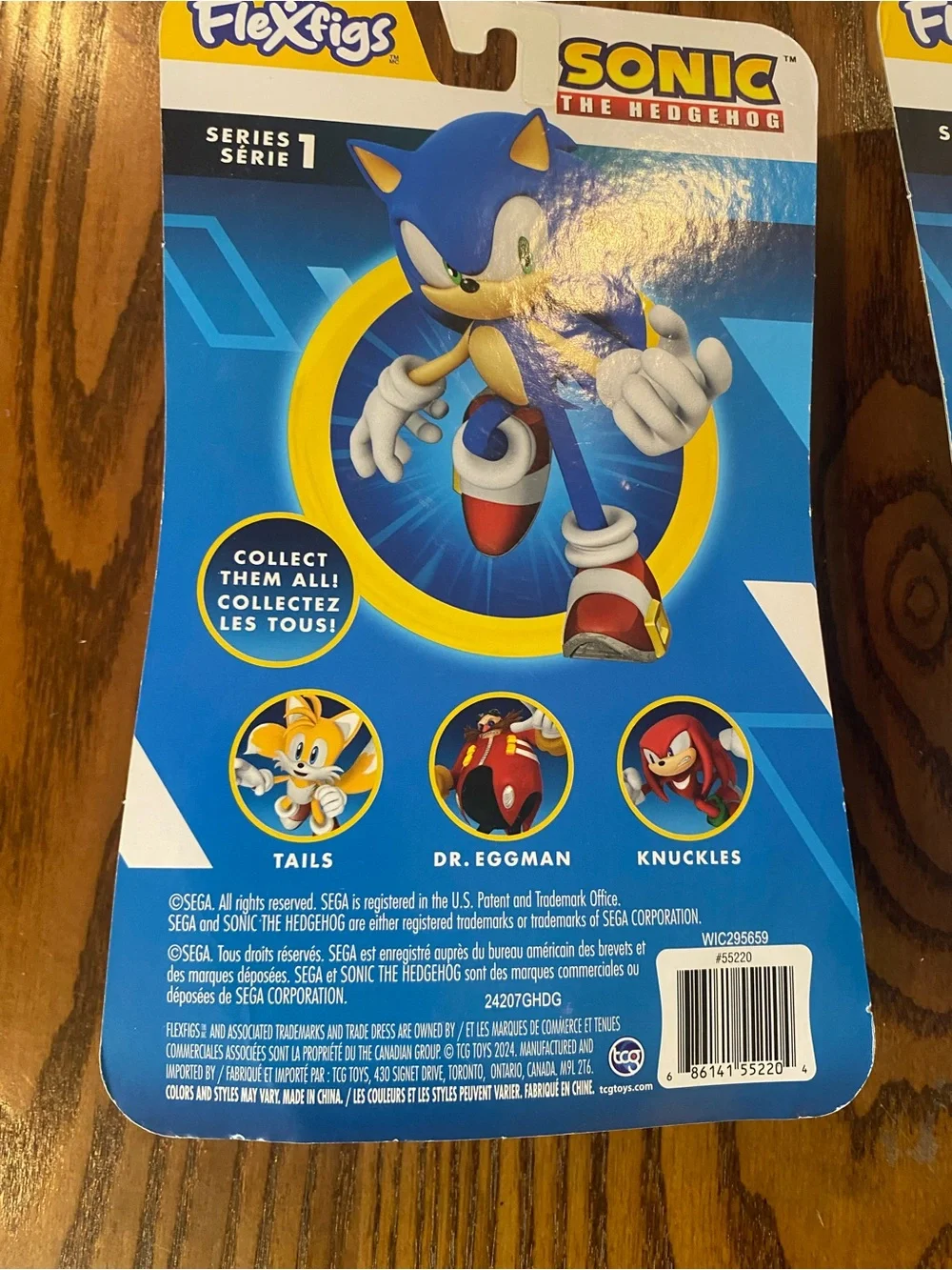 Sonic FlexiFigs Series 1 Tails Figure – Blue & Yellow Packaging